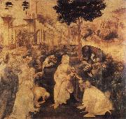 Leonardo  Da Vinci Adoration of the Magi china oil painting reproduction